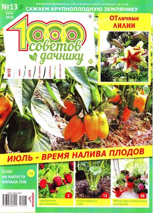 1000 советов дачнику №13, июль 2019