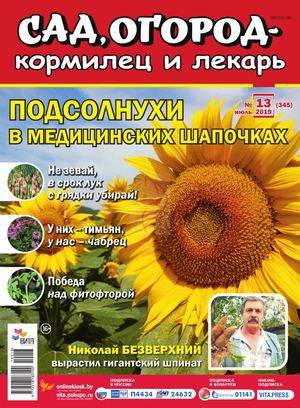Сад, огород – кормилец и лекарь №13, июль 2019