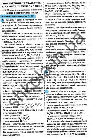 ГДЗ Хімія 9 клас Григорович 2017