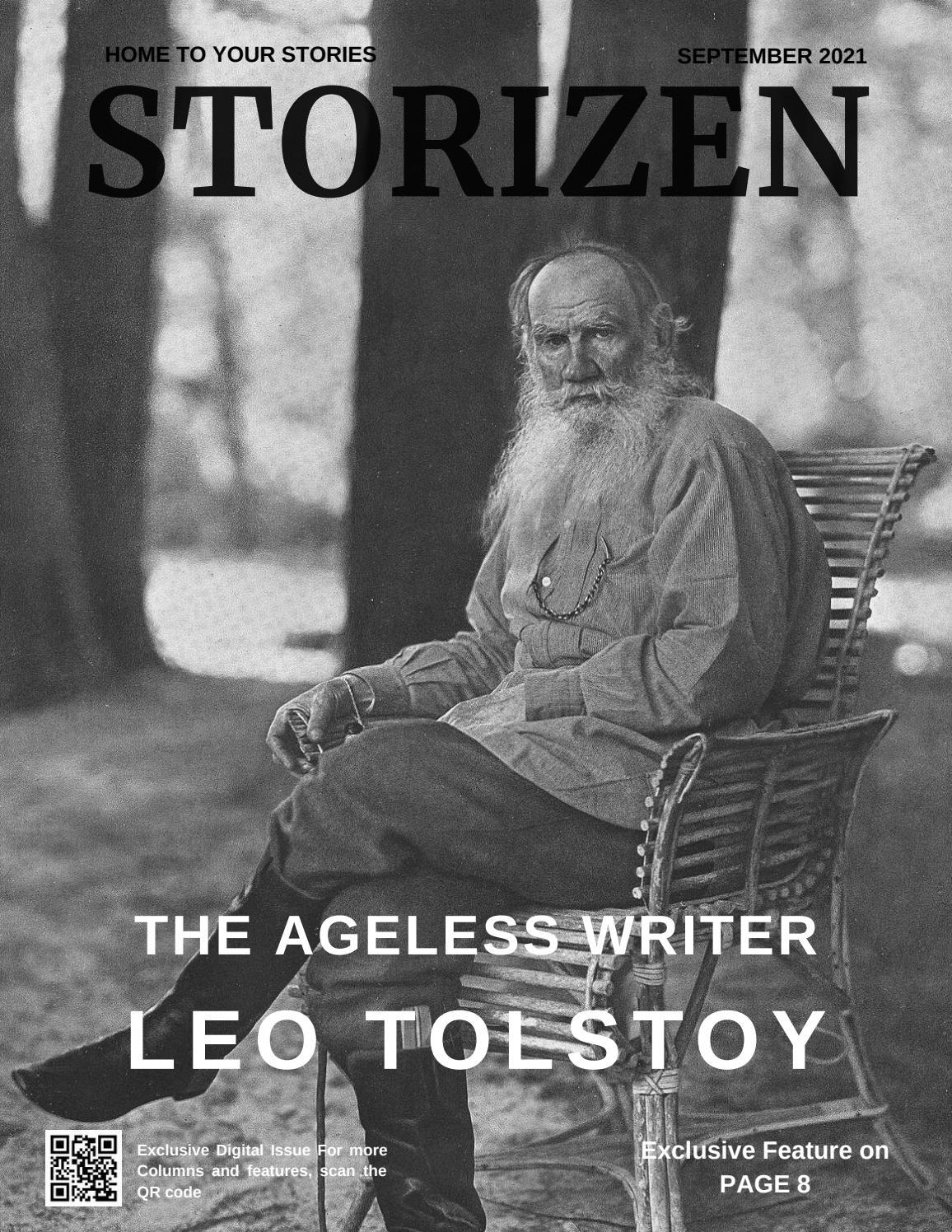 Storizen Magazine September 2021 | Leo Tolstoy