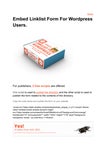 Embed Linklist For Wordpress Users