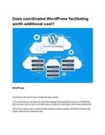 Does coordinated WordPress facilitating worth additional cost?
