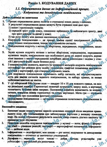 ГДЗ Інформатика 8 клас Ривкінд 2016