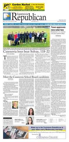 Cazenovia Republican Digital Edition - May 11, 2022