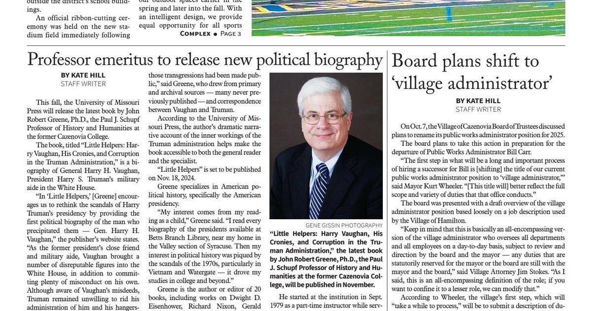 Cazenovia Republican digital edition - Oct. 9, 2024