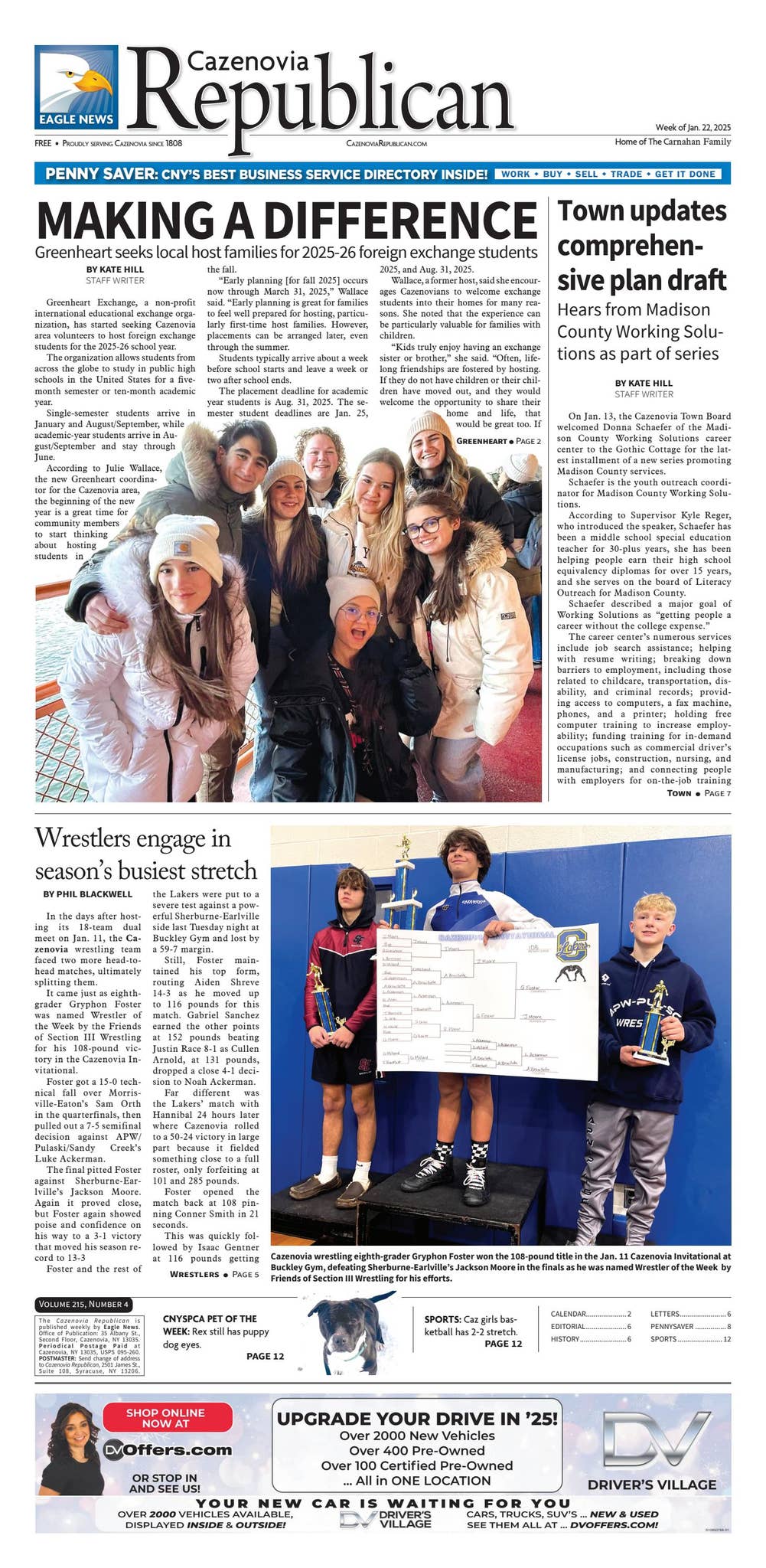 Cazenovia Republican digital edition - Jan. 22, 2025