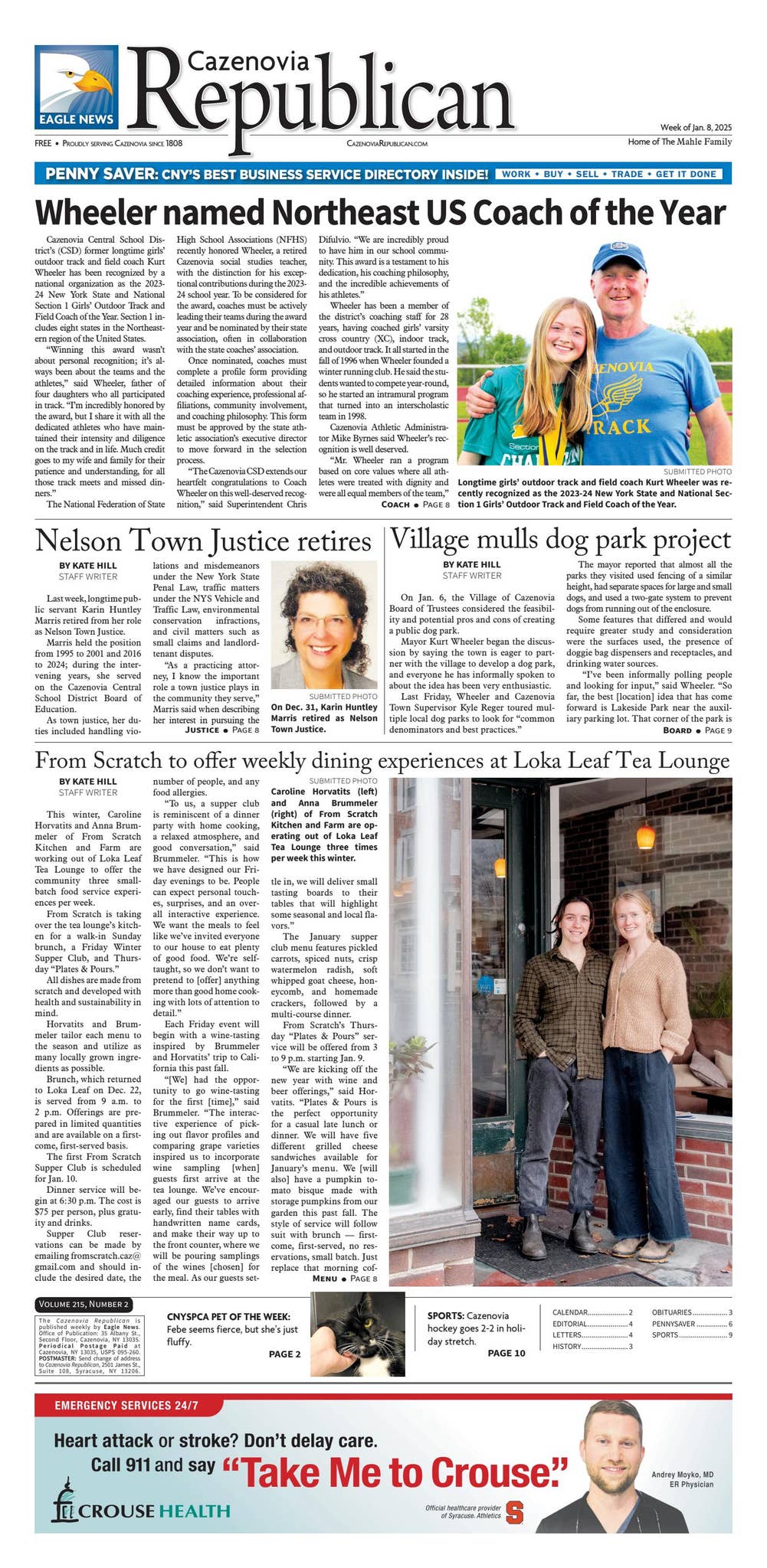 Cazenovia Republican digital edition - Jan. 8, 2025